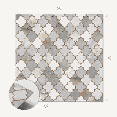 Samolepiaci panel na stenu Geometria v štýle mozaiky