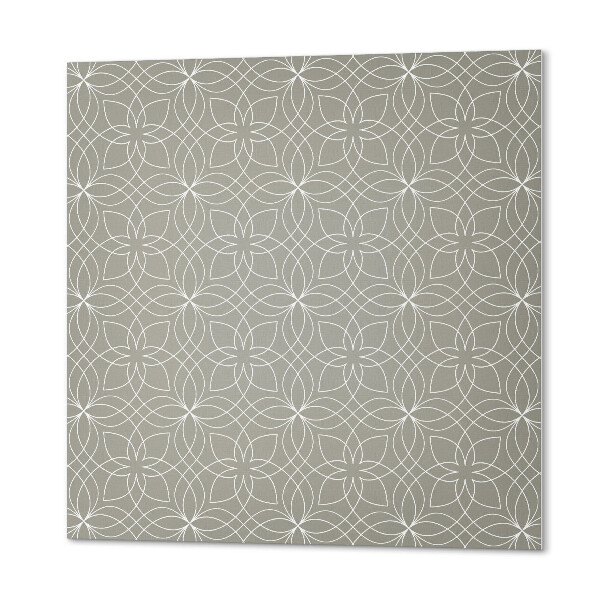 Štvorcový panel na stenu Kvety v modernej geometrii