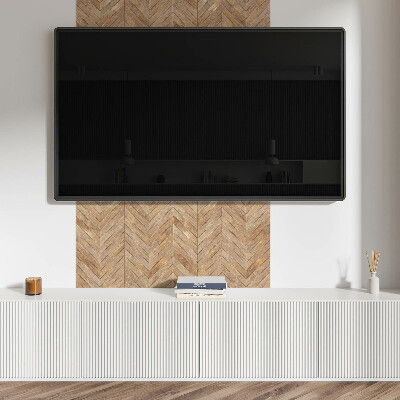 Štvorcový stenový panel Štýlová rybia kosť