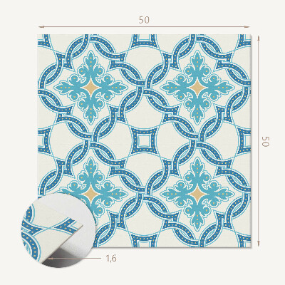 Štvorcový stenový panel Vzor v štýle Arabesque