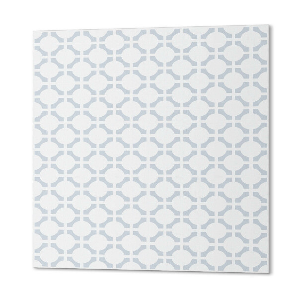 Štvorcový stenový panel Abstraktné oválne tvary v geometrii