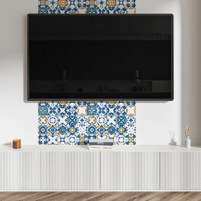 Samolepiaci panel na stenu Geometria mozaík v kompozícii