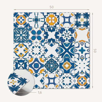 Samolepiaci panel na stenu Geometria mozaík v kompozícii
