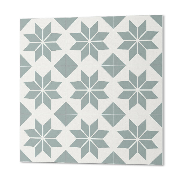 Štvorcový panel na stenu Kvetinové vzory v geometrických kompozíciách