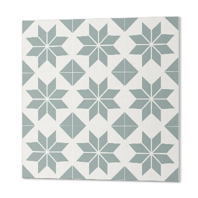 Štvorcový panel na stenu Kvetinové vzory v geometrických kompozíciách
