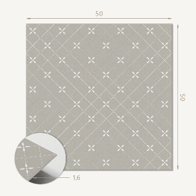 Štvorcový stenový panel Štýlový geometrický kosoštvorcový motív