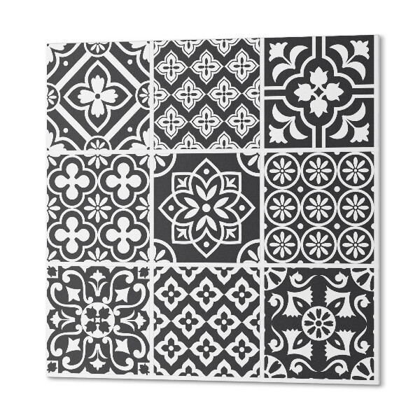 Štvorcový panel na stenu Štýlová geometria v podobe dlaždíc