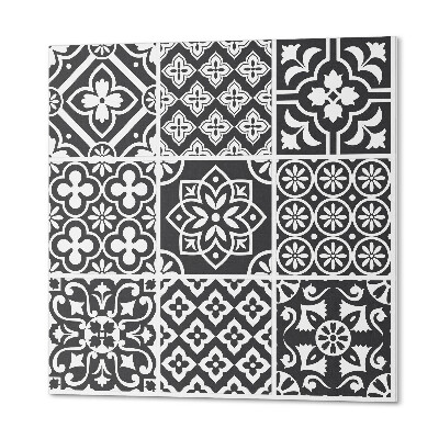 Štvorcový panel na stenu Štýlová geometria v podobe dlaždíc