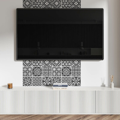 Štvorcový panel na stenu Štýlová geometria v podobe dlaždíc