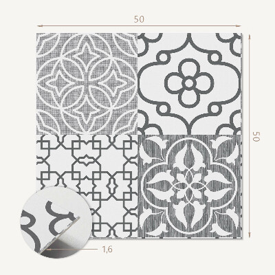 Samolepiaci panel na stenu Usporiadanie geometrických vzorov