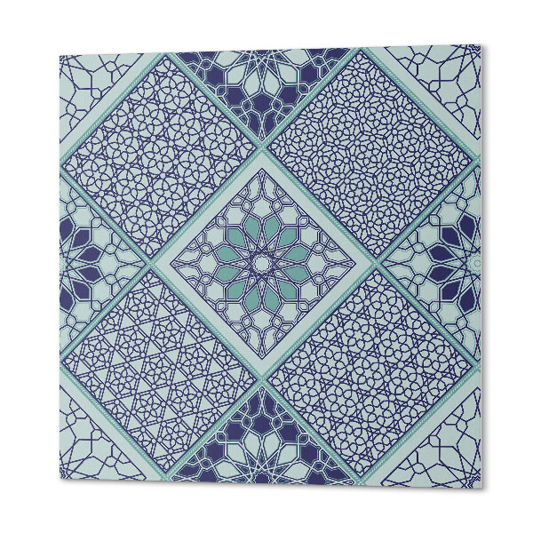 Štvorcový panel na stenu Štýlové mozaiky s geometrickými motívmi