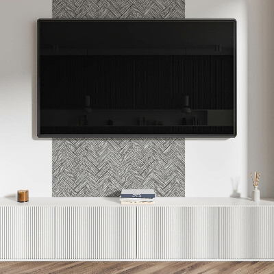 Štvorcový stenový panel Výplet z dreva