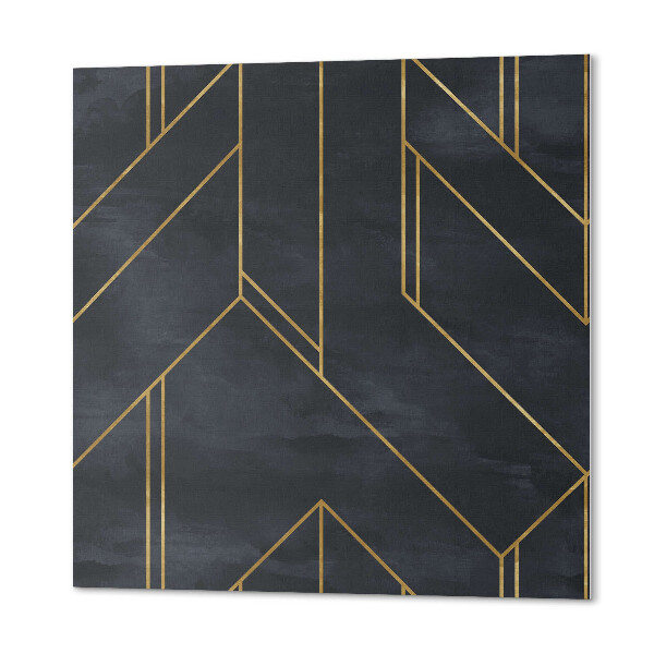 Štvorcový stenový panel Čiary v abstraktnej geometrii