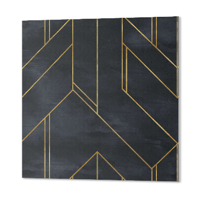 Štvorcový stenový panel Čiary v abstraktnej geometrii