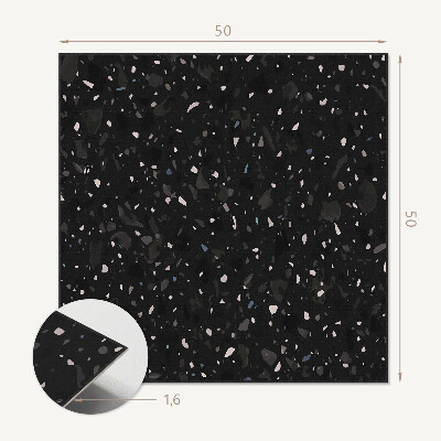 Štvorcový panel na stenu Terrazzo v kreativite