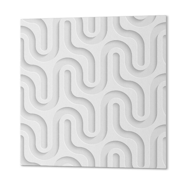 Štvorcový panel na stenu Vlny v 3D efekte