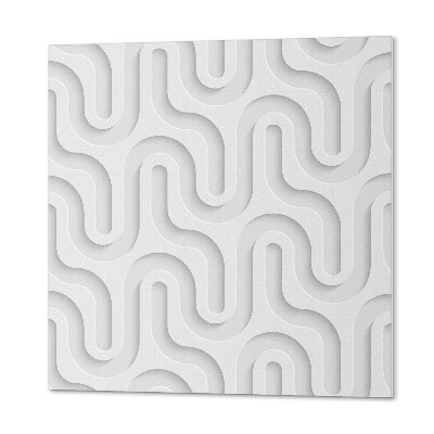 Štvorcový panel na stenu Vlny v 3D efekte