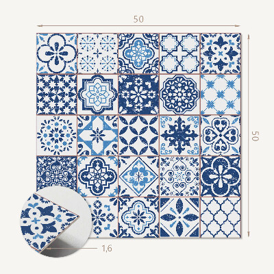 Štvorcový panel na stenu Geometrické vzory dlaždíc