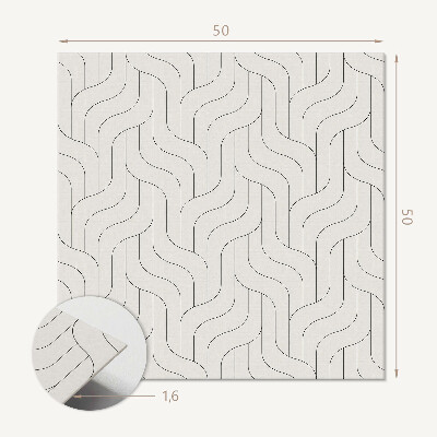 Štvorcový stenový panel Geometrický vzor