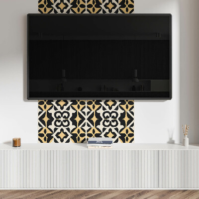 Štvorcový stenový panel Geometrické tvary s motívmi