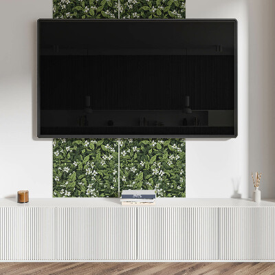 Štvorcový panel na stenu Kvetinové zloženie rastlín