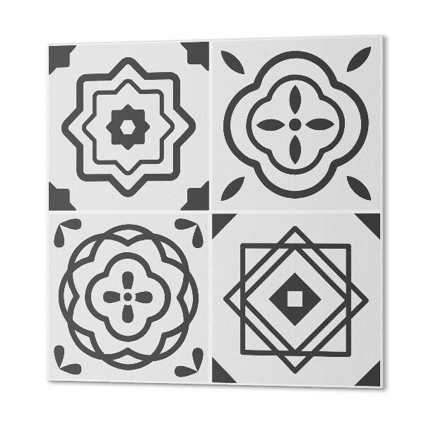 Štvorcový panel na stenu Vzory v geometrických štvorcoch
