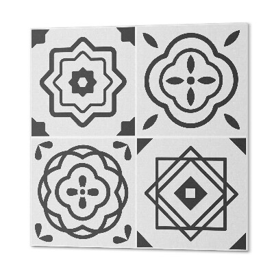 Štvorcový panel na stenu Vzory v geometrických štvorcoch