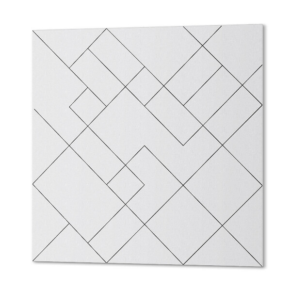 Štvorcový stenový panel Abstraktné línie