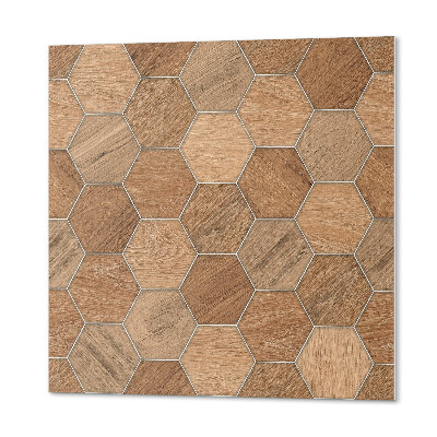 Štvorcový panel na stenu Geometria šesťhranných dlaždíc
