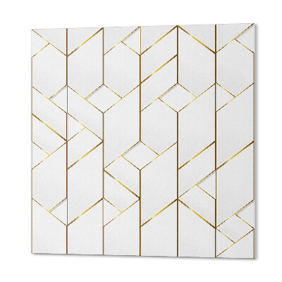 Štvorcový stenový panel Abstraktný vzor čiary v geometrickom štýle