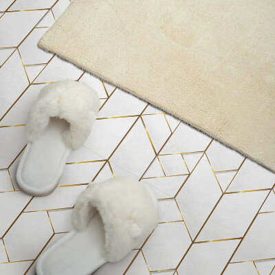 Štvorcový stenový panel Abstraktný vzor čiary v geometrickom štýle