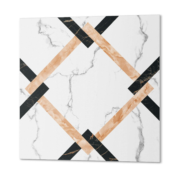 Štvorcový panel na stenu Mramorové vzory v geometrickom štýle