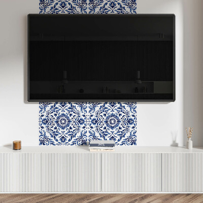 Samolepiaci panel na stenu Ozdobný kvetinový vzor s detailmi