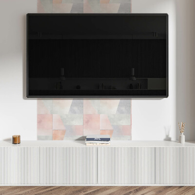 Štvorcový panel na stenu Pastelové geometrické tvary