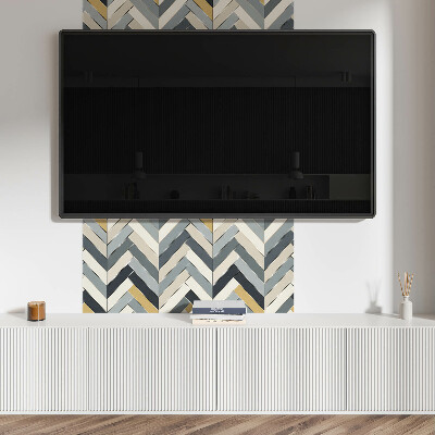 Štvorcový panel na stenu Elegancia rybej kosti