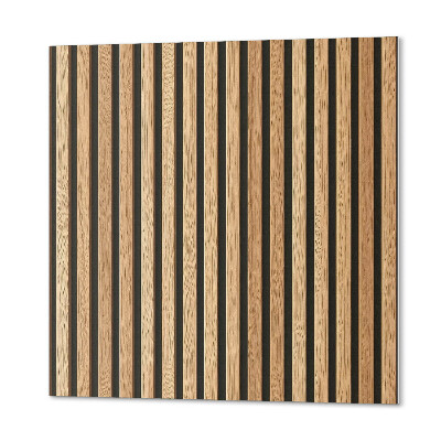 Štvorcový stenový panel Vertikálne vzory na doske