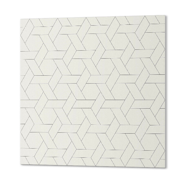 Štvorcový panel na stenu Geometria v šesťhrannom štýle
