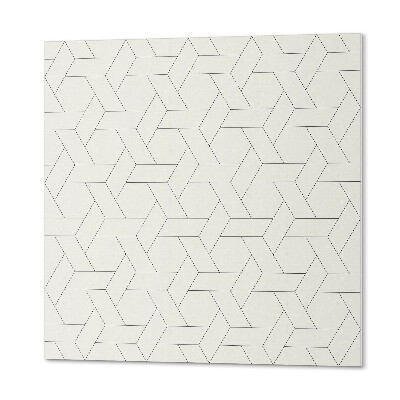 Štvorcový panel na stenu Geometria v šesťhrannom štýle