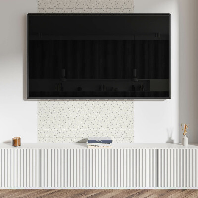 Štvorcový panel na stenu Geometria v šesťhrannom štýle