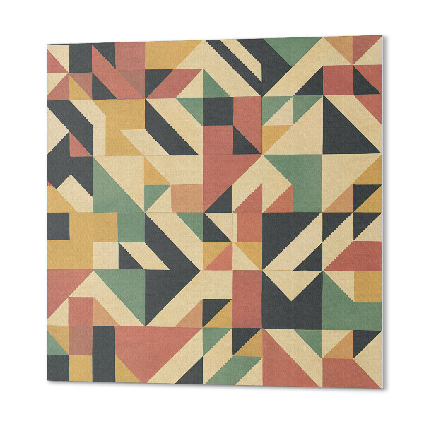 Štvorcový stenový panel Abstraktný motív s geometrickými tvarmi