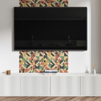 Štvorcový stenový panel Abstraktný motív s geometrickými tvarmi