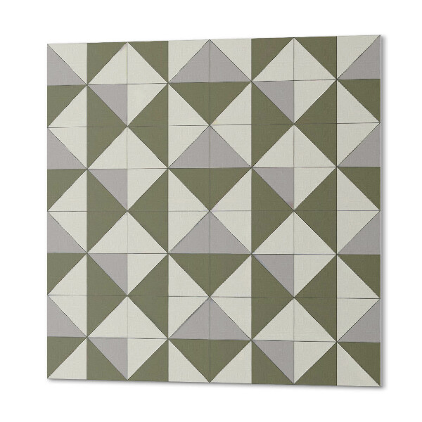 Štvorcový stenový panel Dizajn s trojuholníkmi v geometrickom štýle