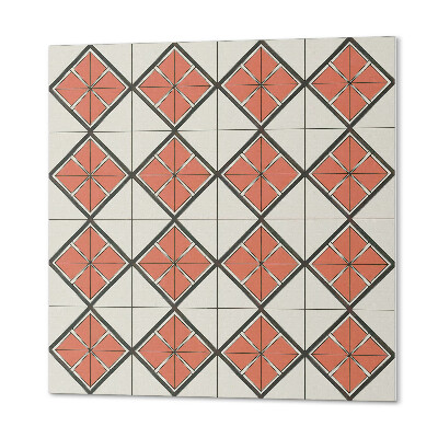 Štvorcový stenový panel Štýlový geometrický kosoštvorcový motív
