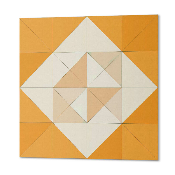 Samolepiaci panel na stenu Kosoštvorcová geometria v atraktívnom prevedení