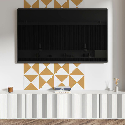 Štvorcový panel na stenu Trojuholníkový vzor v geometrickom štýle