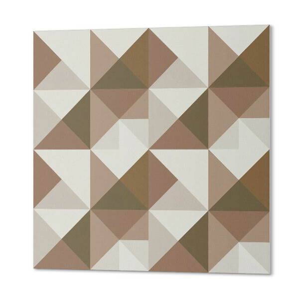 Štvorcový stenový panel Abstraktná trojuholníková geometria