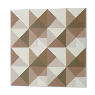 Štvorcový stenový panel Abstraktná trojuholníková geometria