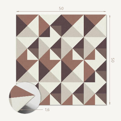 Samolepiaci panel na stenu Trojuholníková geometria v jedinečnom dizajne