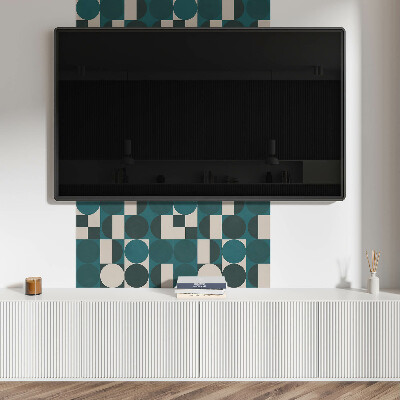 Štvorcový stenový panel Dynamické formy a geometrické motívy