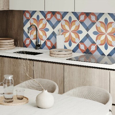 Samolepiaci panel na stenu Štýlový geometrický kvetinový vzor